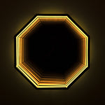 Elegant 3D Mirror with Color-Changing Lighting