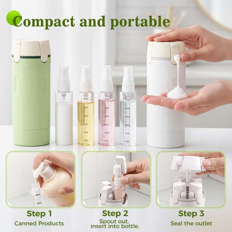 Kompakter 4-in-1 Toilettenartikel-Organizer für Reisen