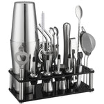 Elegantes Cocktail-Set mit 20 Profi-Werkzeugen und Acrylständer