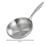 Hochwertige Edelstahl Bratpfanne für gesundes Kochen