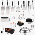 29-Piece Professional Grilling Tool Set for Outdoor BBQs