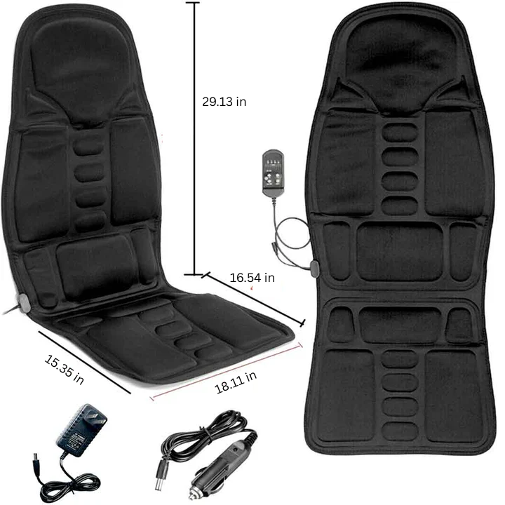 Entspannende Massageauflage mit Wärmefunktion für Zuhause und Auto