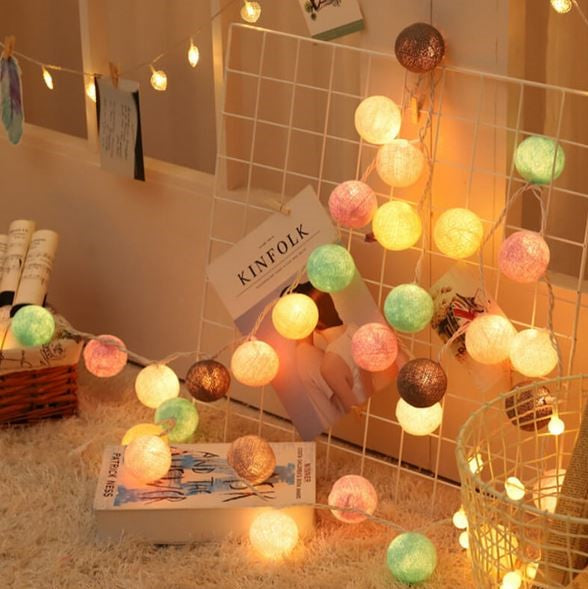 LumiKugel | Baumwollball-Lichterkette für stimmungsvolle Akzente