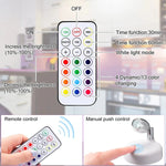 SmartLight Duo | 2er-Set kabellose LED-Leuchten mit Fernbedienung | RGB-Farbwechsel & Timer | Flexibel für kreative Akzente