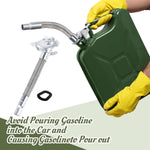 Stainless steel fuel outlet for efficient refilling