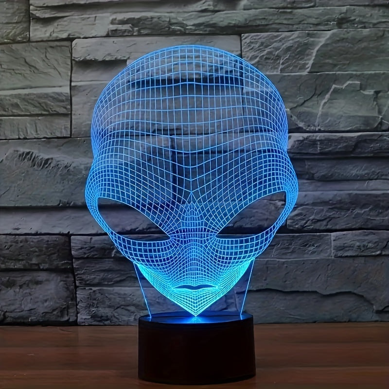 3D-Alienslampe mit LED-Farbeleuchtung und Touch-Steuerung