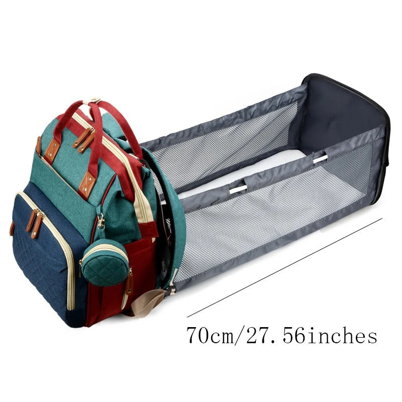 Baby Rucksack mit Wickelbett-Funktion – 2-in-1 Design
