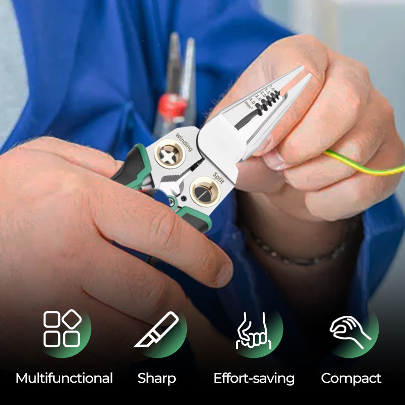 SmartTool | 8-in-1 Wire Stripping and Testing Pliers – versatile and ergonomic