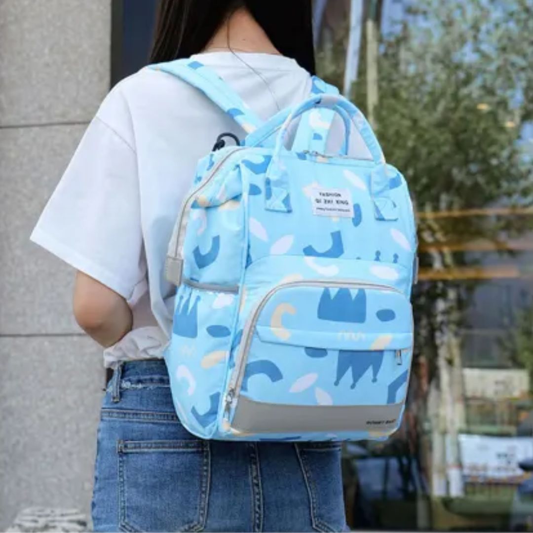 Großer Baby-Rucksack mit vielen Fächern – Wickelrucksack für Eltern