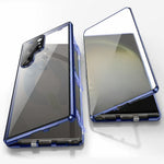 Elegante magnetische Handyhülle mit doppeltem Glasschutz