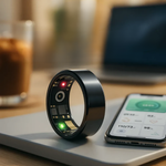 Eleganter Fitnessring mit Schlafüberwachung und Herzfrequenzmessung
