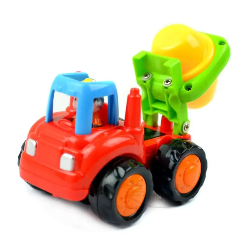 Bunte Fahrzeuge für Baustellen