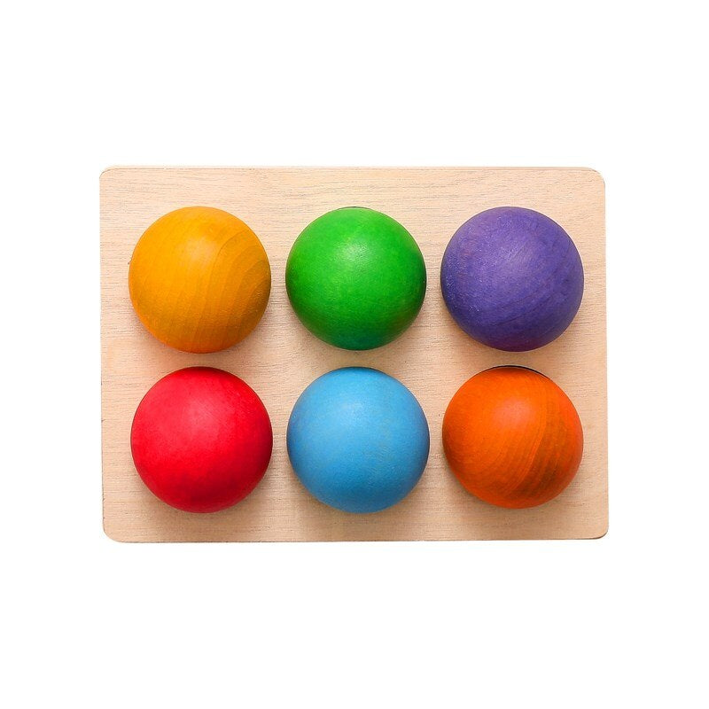 Sortierspiel mit Farbenkugeln – Lernspiel für Kinder