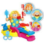 Friseurspielset mit kreativem Haarschnitt