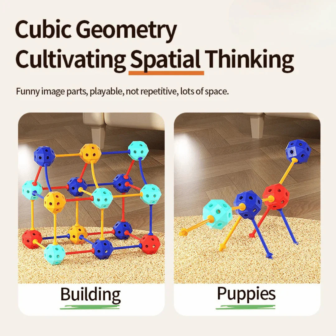 3D-Bausteine aus flexiblem PVC – Kreatives Spielzeug für Kinder