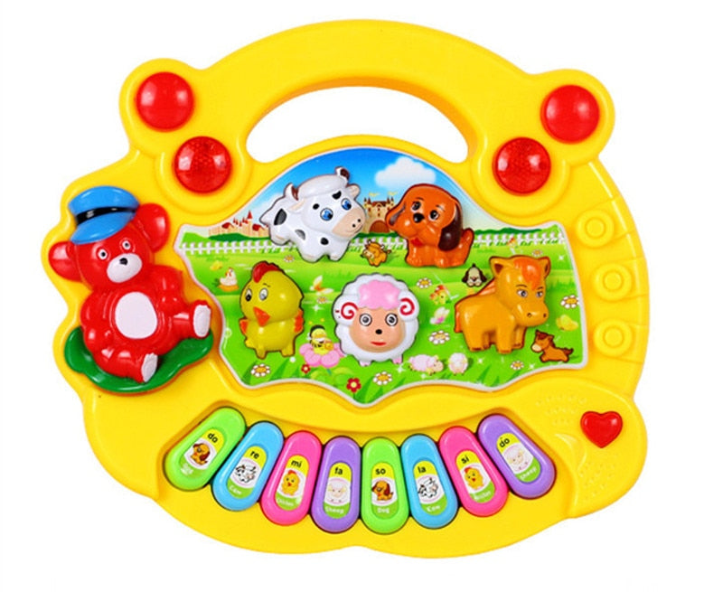 Kinderspielzeug Keyboard mit verschiedenen Klängen für tierischen Spaß
