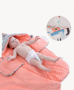 Schlafsack für Babys mit Kapuze – Minky-Decke für Neugeborene