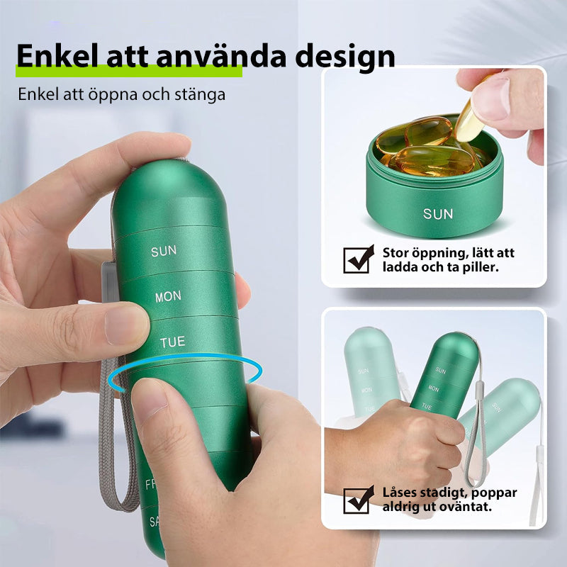 Reiseauflösung | 7-Tage Pillenorganizer für unterwegs