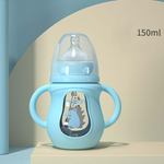 Trinkflasche für Babys aus Silikon – mit weichem Sauger und Tierdesign