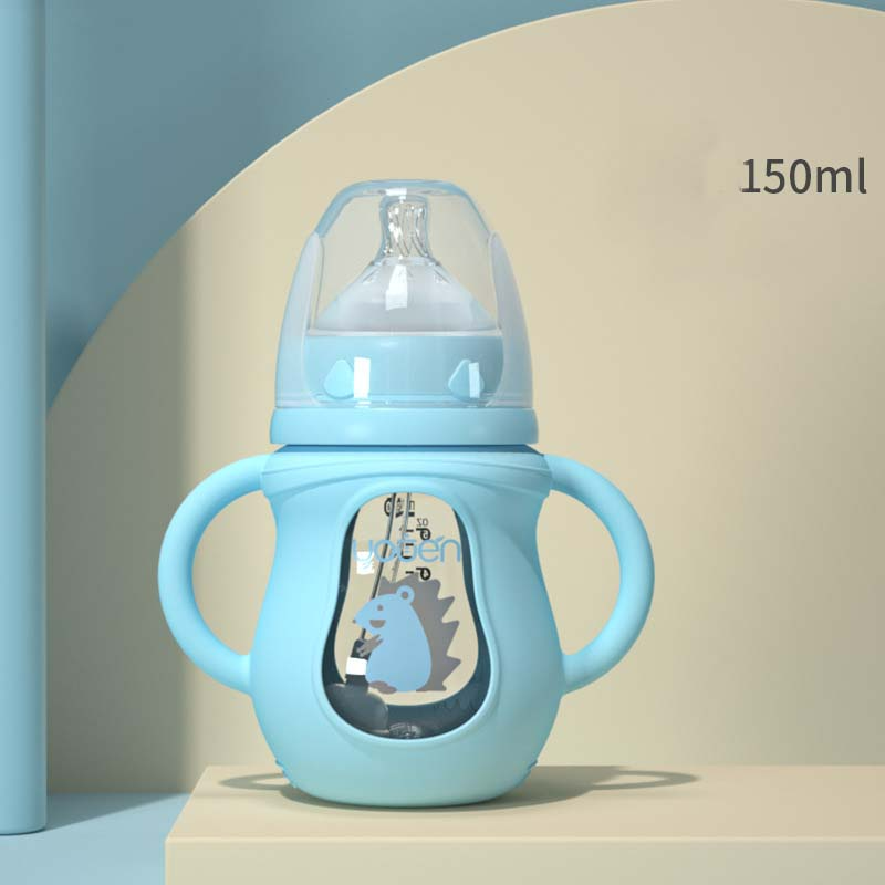 Trinkflasche für Babys aus Silikon – mit weichem Sauger und Tierdesign