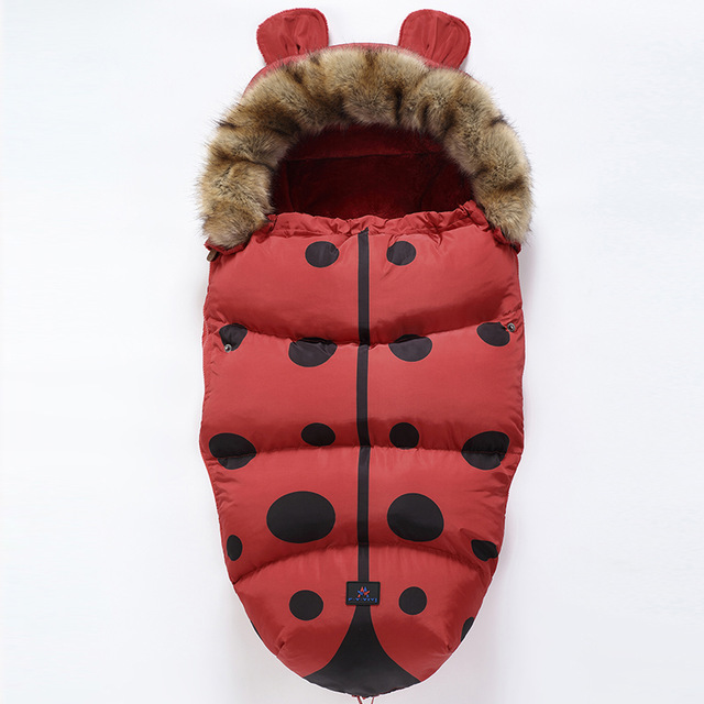 Schlafsack mit Kapuze für Babys und Neugeborene – warmer Kinderwagen