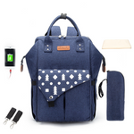 Multifunktionaler Rucksack für Eltern – Baby Wickeltasche mit USB-Anschluss