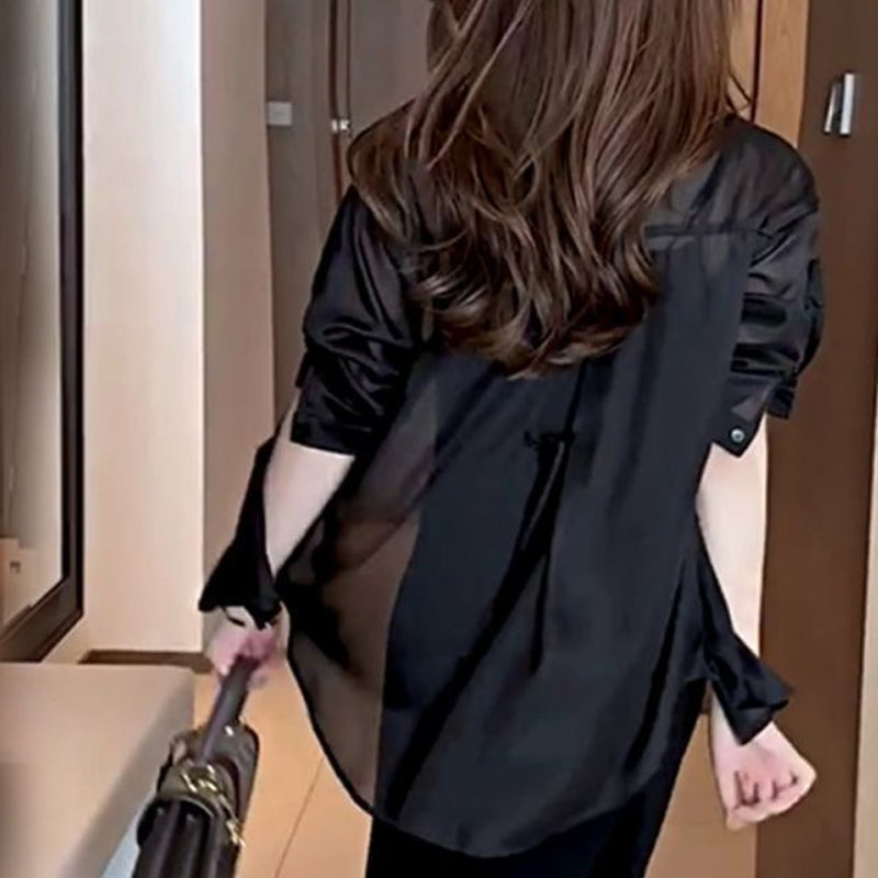 Leichte Bluse aus Seidenchiffon für den Sommer