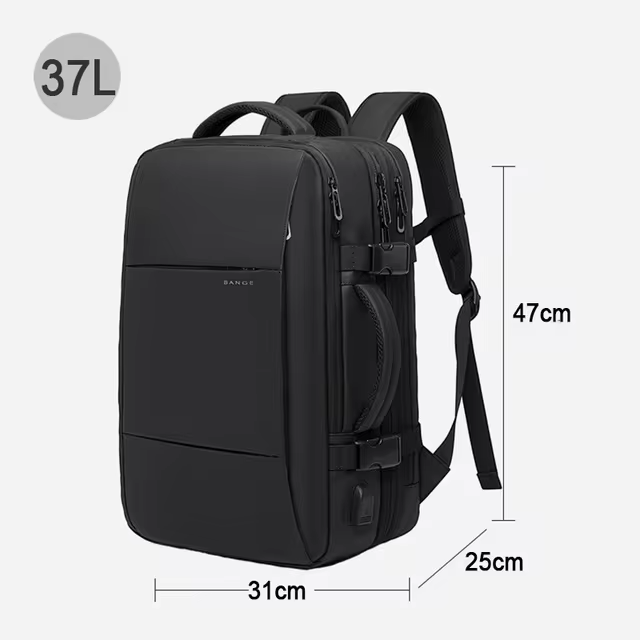 Wasserdichter erweiterbarer Rucksack für Reisen – Hohe Kapazität & Diebstahlschutz