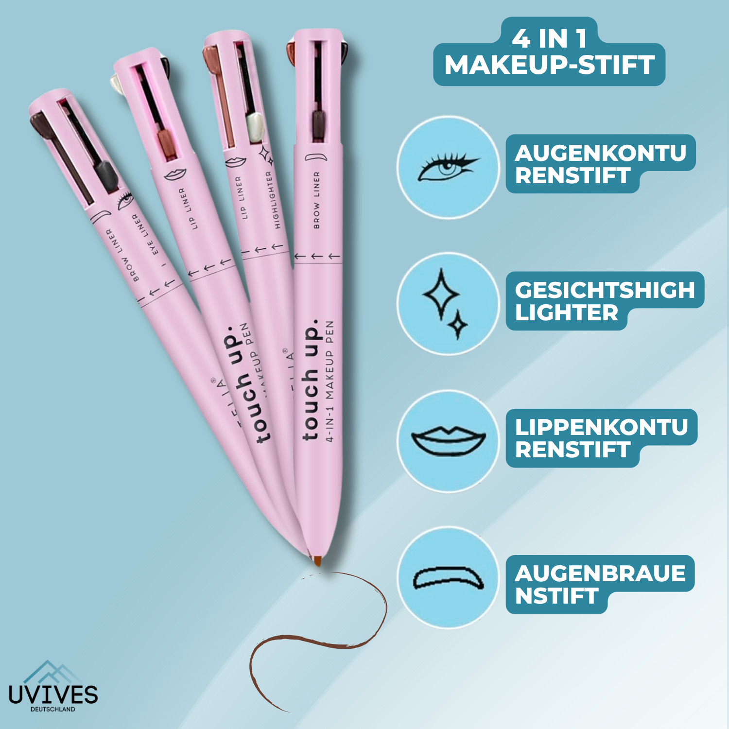 BeautyBuddy – The versatile 4-in-1 makeup pen for on the go