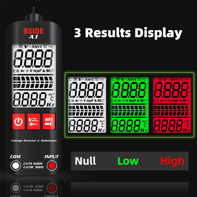 Intelligenter Spannungsdetektor mit LCD-Display und Multimeter-Funktion