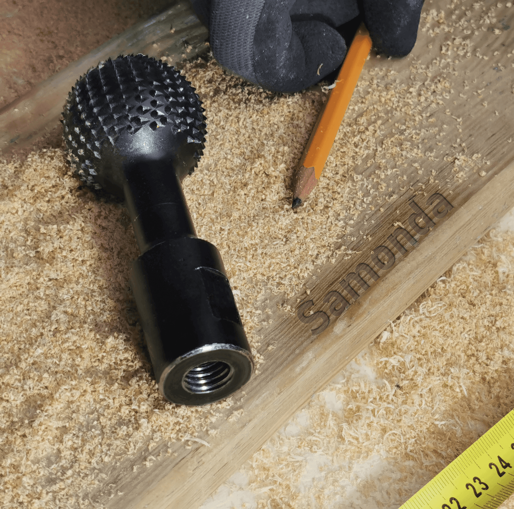 Holzbearbeitungsaufsatz für Winkelschleifer – Set mit 2 Köpfen