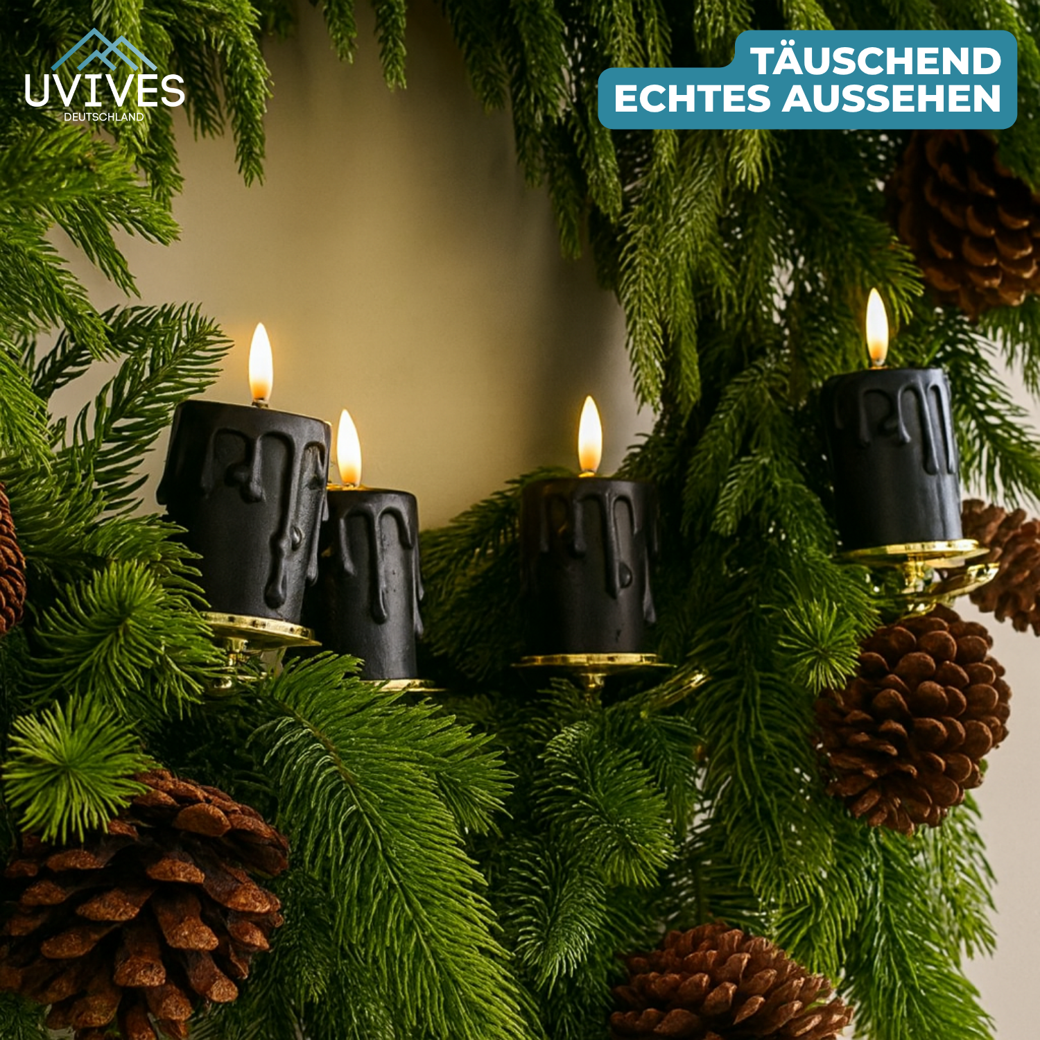 Safe LED Clip-On Candles for Atmospheric Moments