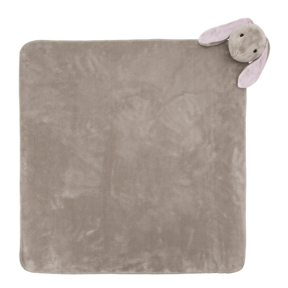Flauschige Kuscheldecke für Babys mit niedlichem Hasen-Motiv