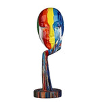 Skulptur einer abstrakten Gesichtsart