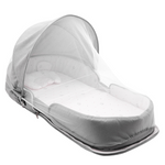 Tragbares 2-in-1 Babybett mit Wickeltasche für Reisen