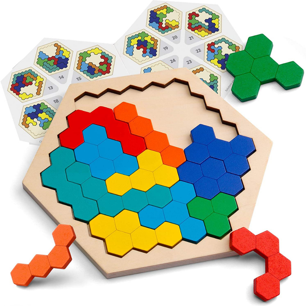 Geometrisches Puzzle mit unendlichen Mustern