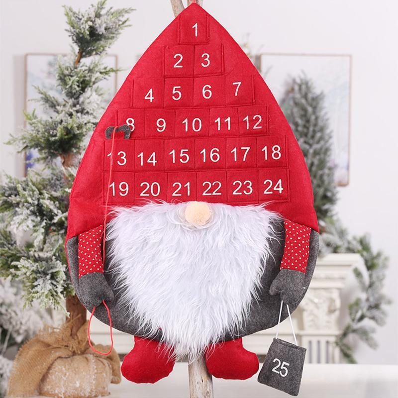 Adventskalender mit Santa-Anhänger – Countdown bis Weihnachten