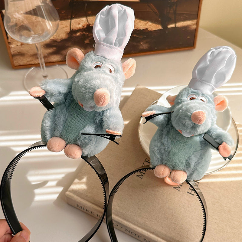 Plüsch-Haarband mit Chef Ratatouille Motiv