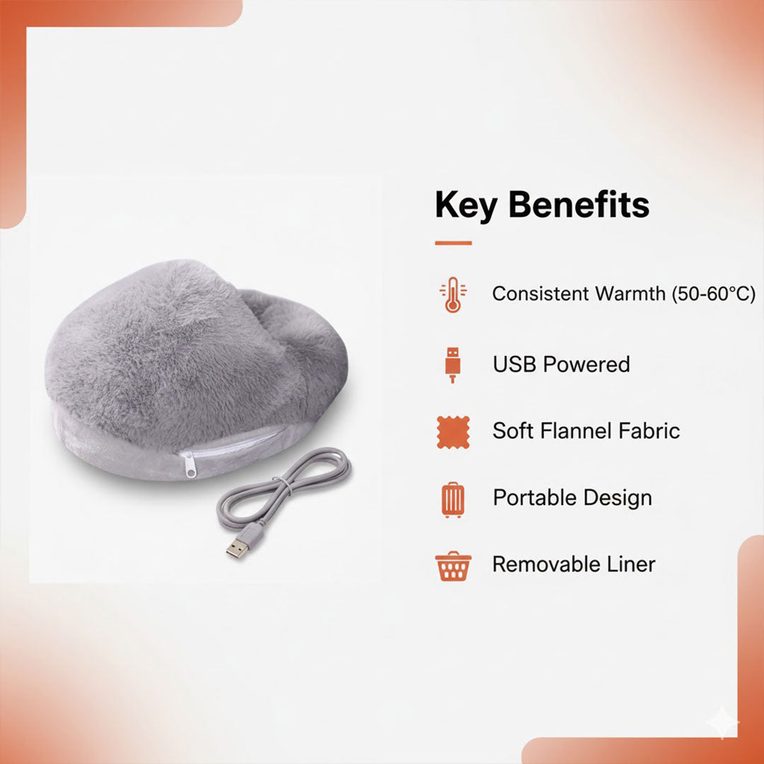 USB Heizkissen für die Füße - Bequeme Wärme für Zuhause