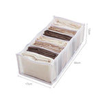 7-Fächer Kleiderschrank Organizer aus Netz für Kleidung