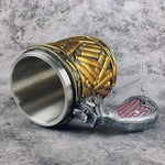 Edelstahl Bierkrug mit einzigartigem Design für stilvolle Anlässe