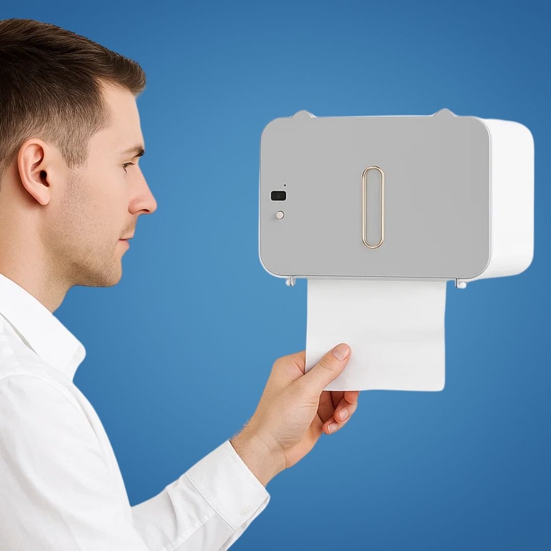 Berührungsloser Toilettenpapier-Spender – Sensorsteuerung – Automatische Rückzug-Schneide – Für stark frequentierte Toiletten