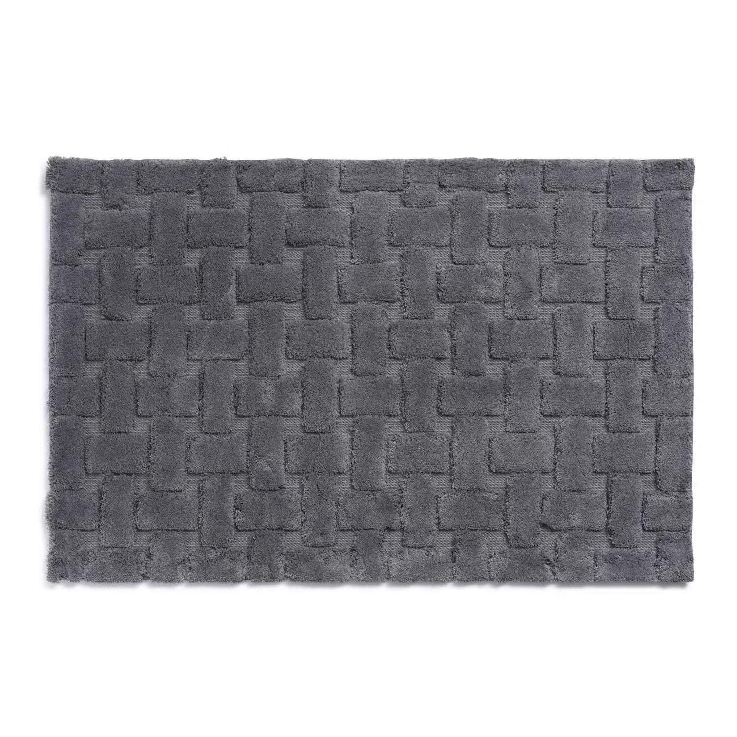 Elegante Badematte, 70x120 cm, Dunkelgrau