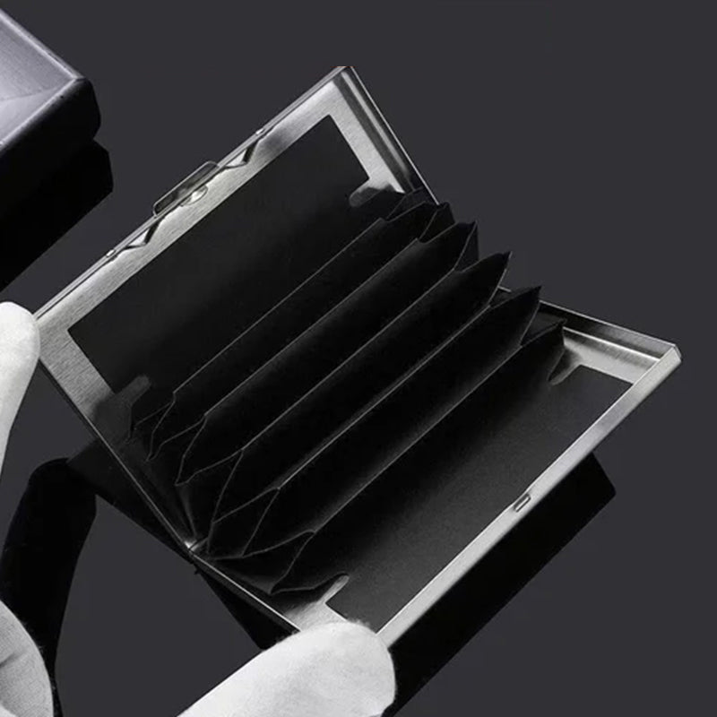 Eleganter RFID-Kartenhalter mit Diebstahlschutz – Platz für 6 Karten
