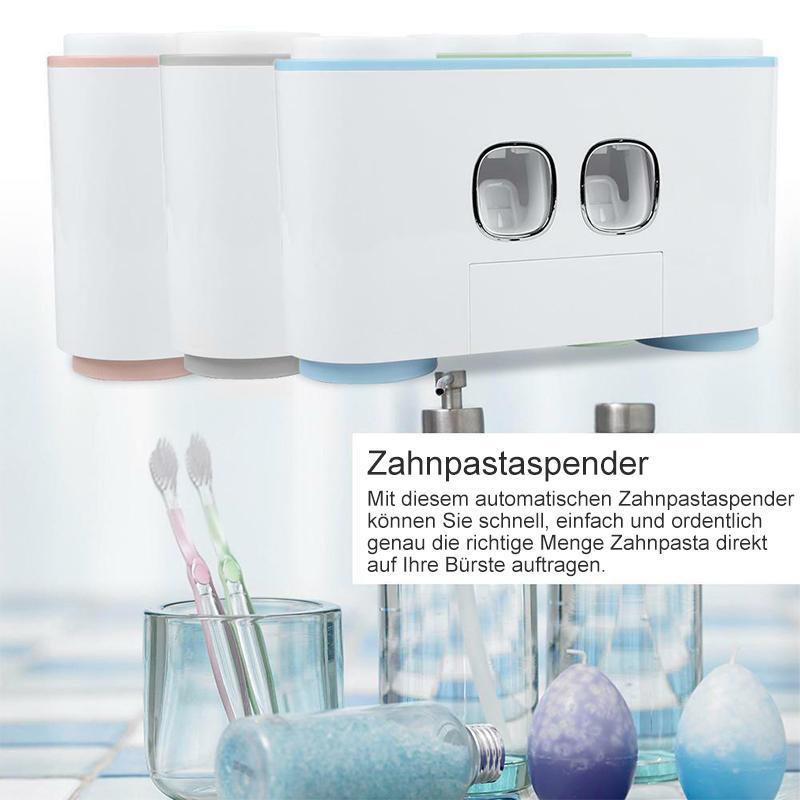 Automatischer Zahnbürstenhalter und Zahnpasta-Spender Set