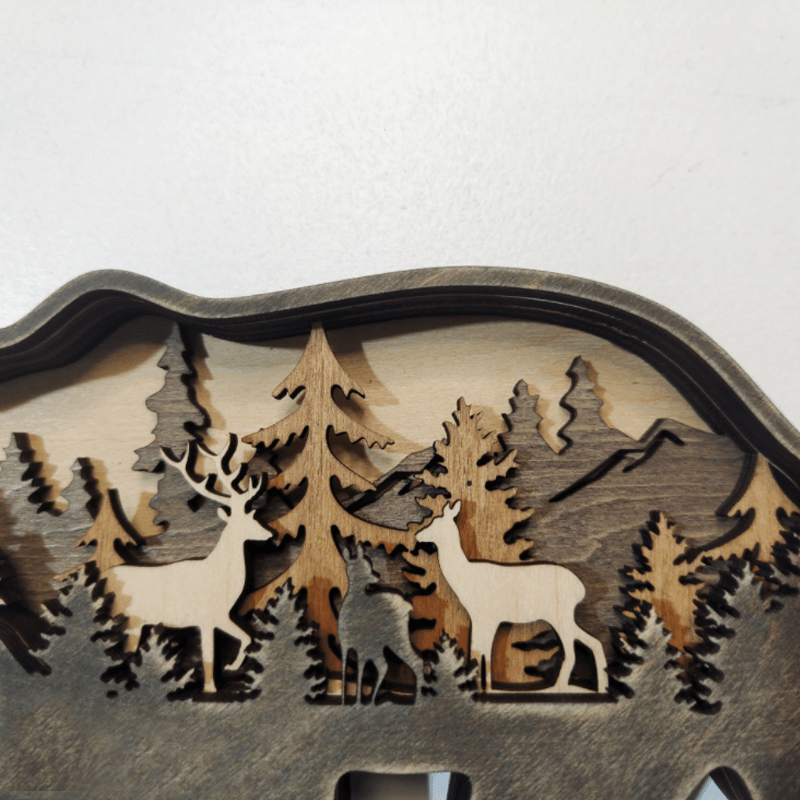 Kunstvolle 3D Holzskulptur für ein stilvolles Zuhause
