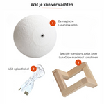 Mondlicht mit Holzfuß – 16 Farben & Dimmfunktion