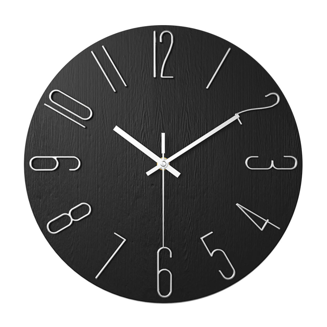 Moderne und geräuschlose Wanduhr für das Wohnzimmer – Elegante Uhr