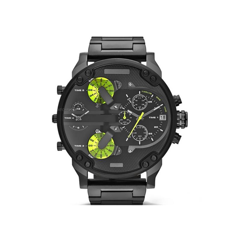Elegante Quarzchronographuhr aus Edelstahl