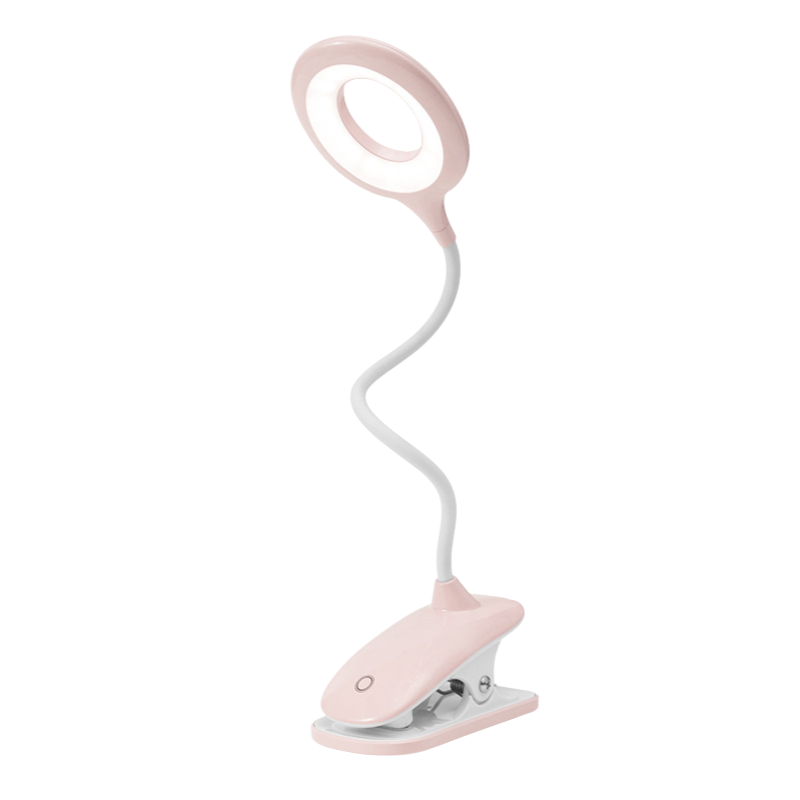 Clip-on Lamp with Flexible Neck – Rechargeable Reading Lamp for Bed